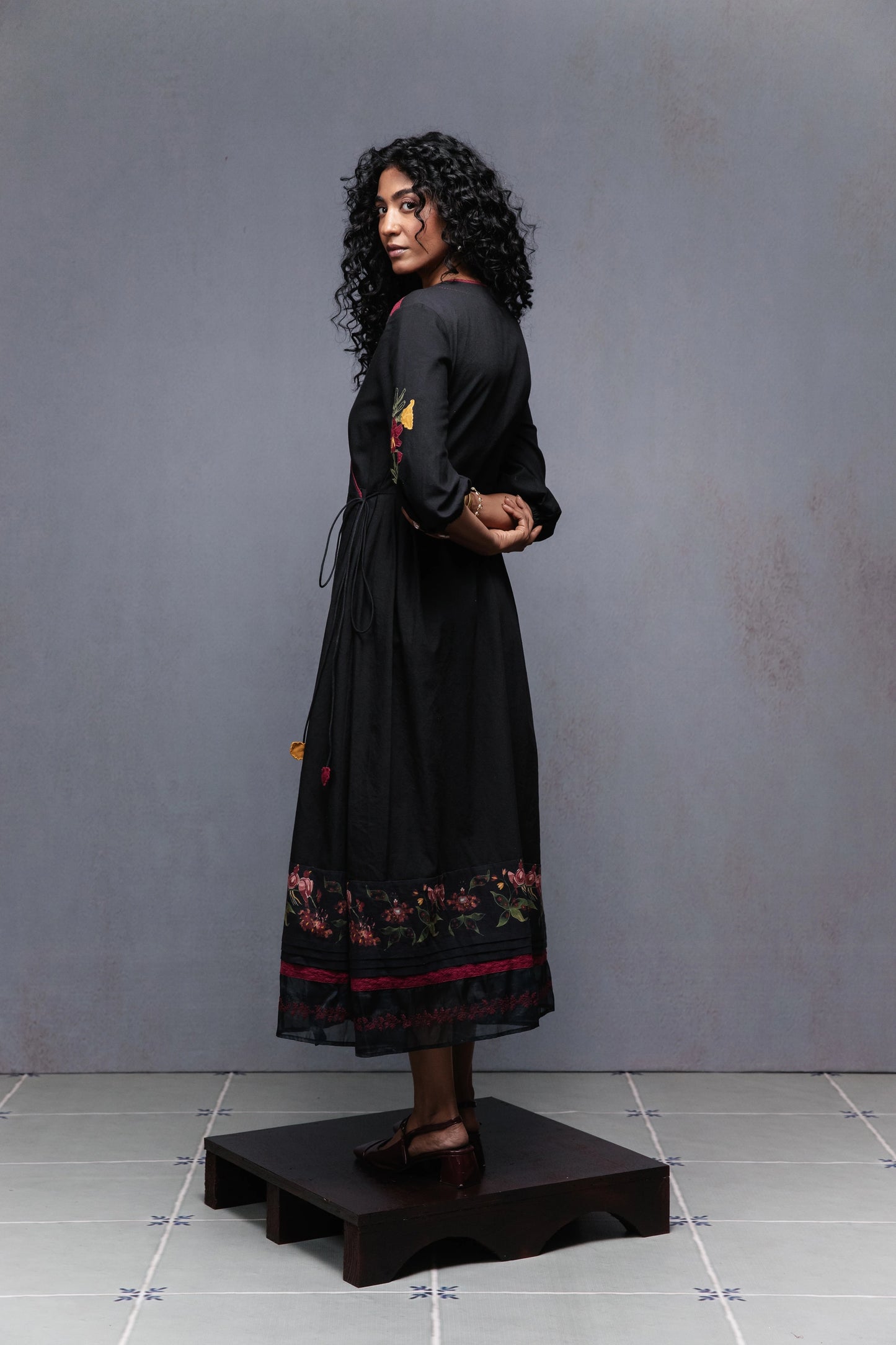 Jama dress in black
