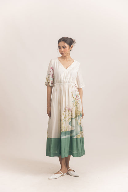 Tier dress White