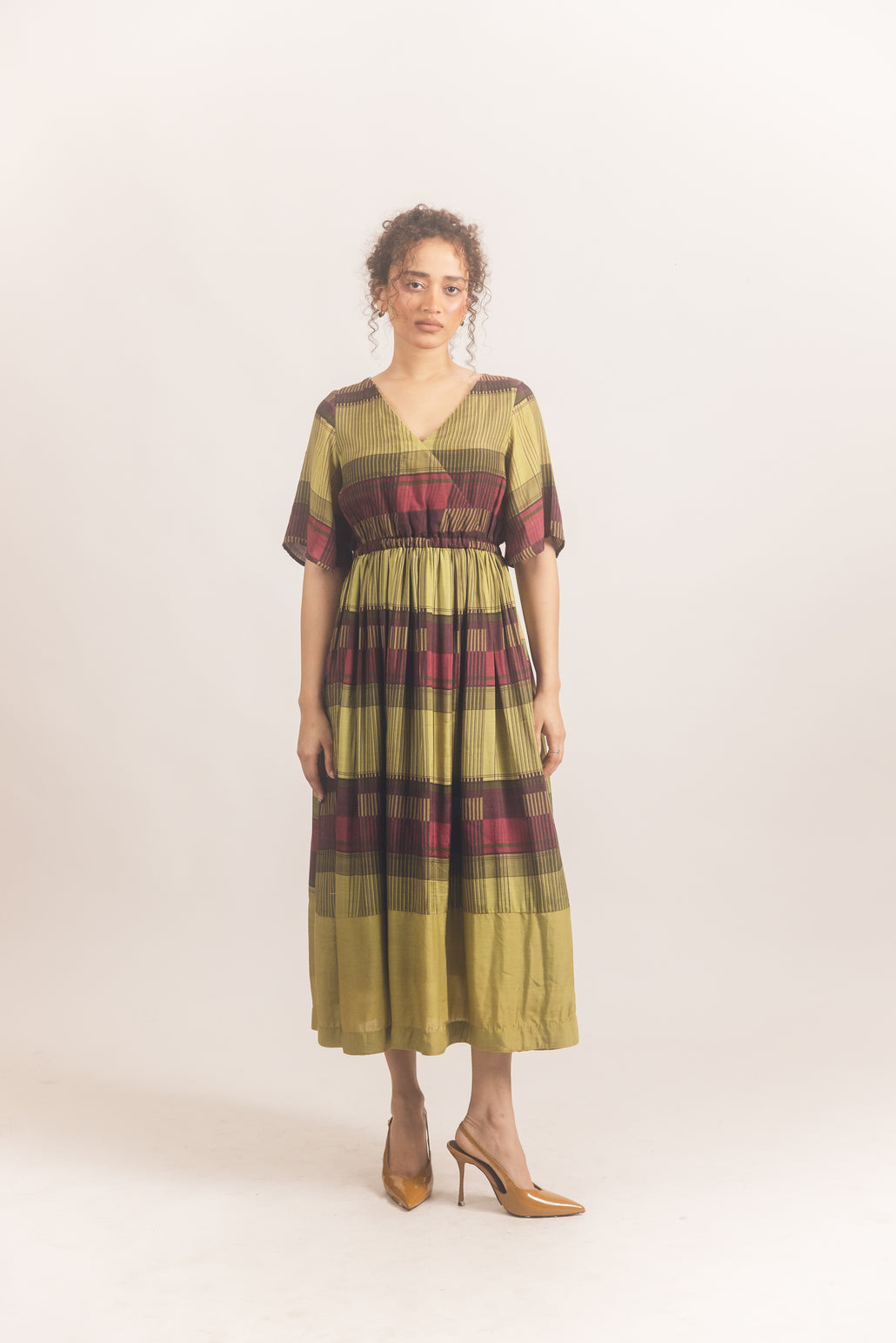Tier dress Wine