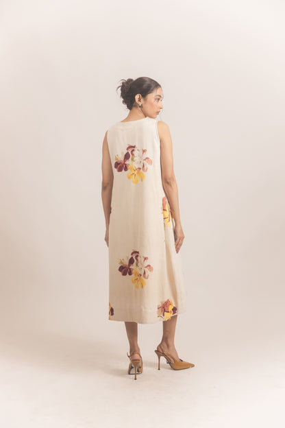 Scallop dress White