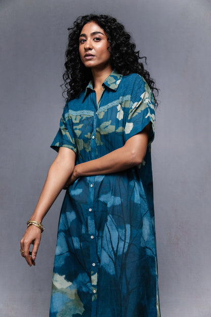 Eva dress in blue