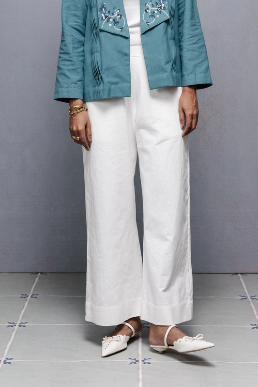 Selvage White Pants
