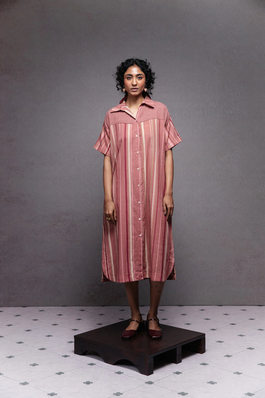 Eva dress in peach