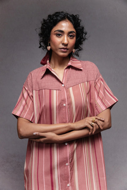 Eva dress in peach