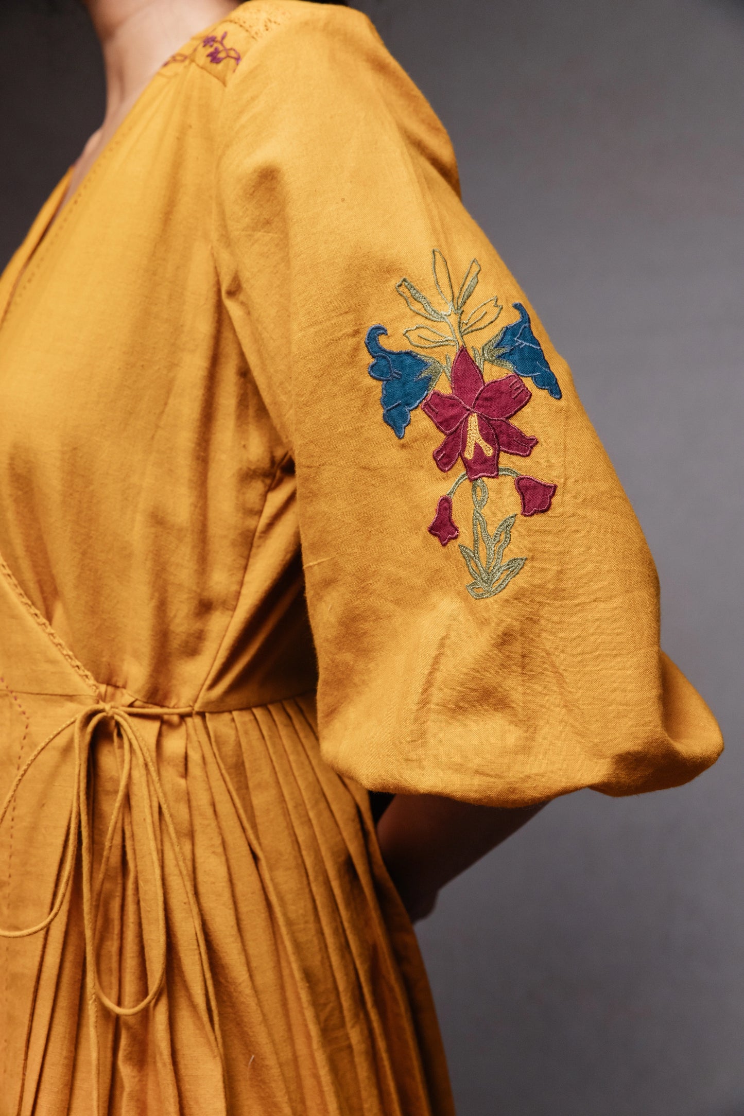 Jama dress in mustard