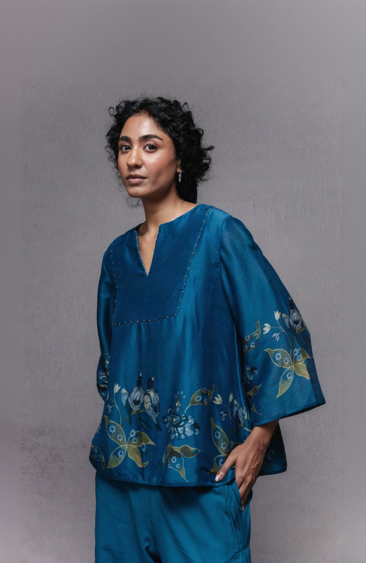 Frida Top Blue