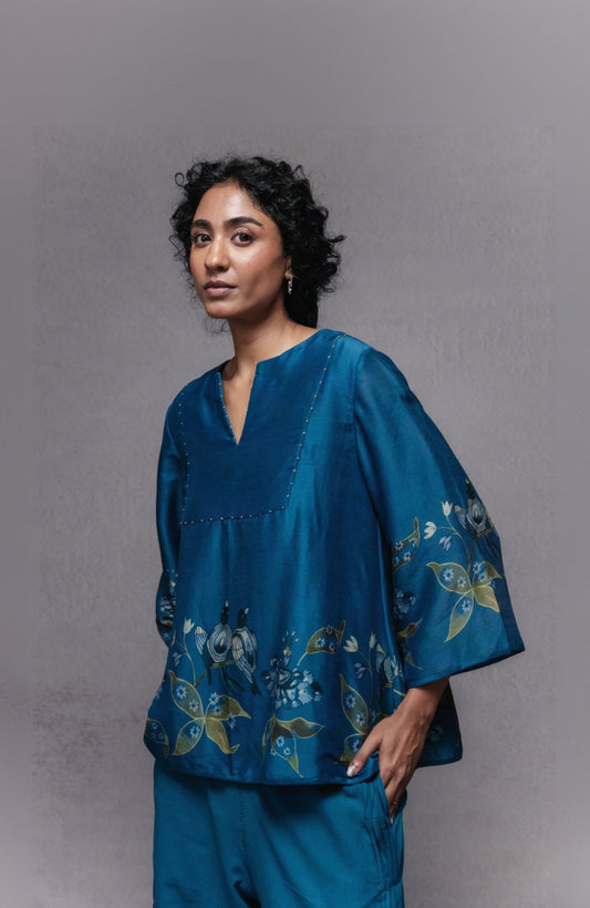 Frida Top Blue