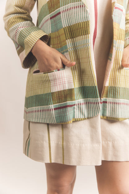 Checkered Jacket set